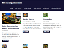 Tablet Screenshot of myhuntinggames.com